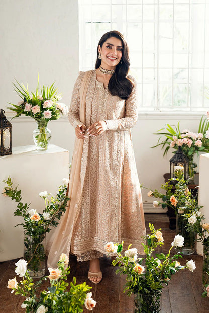 Pure Chiffon Skin Embroidered Dress - WW301
