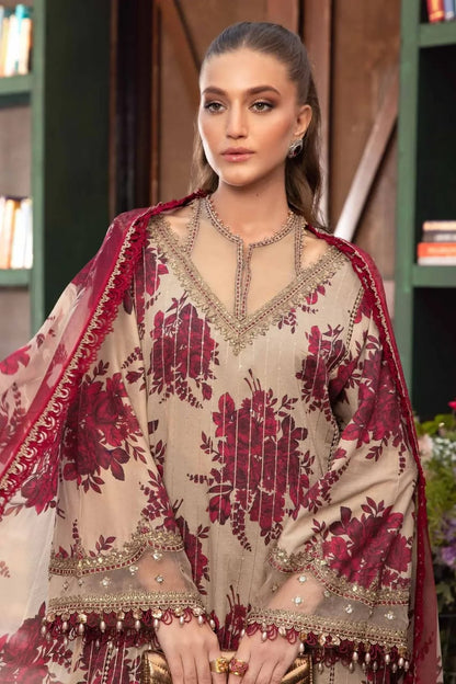 Pure Lawn Digital Embroidered Dress - LCS010
