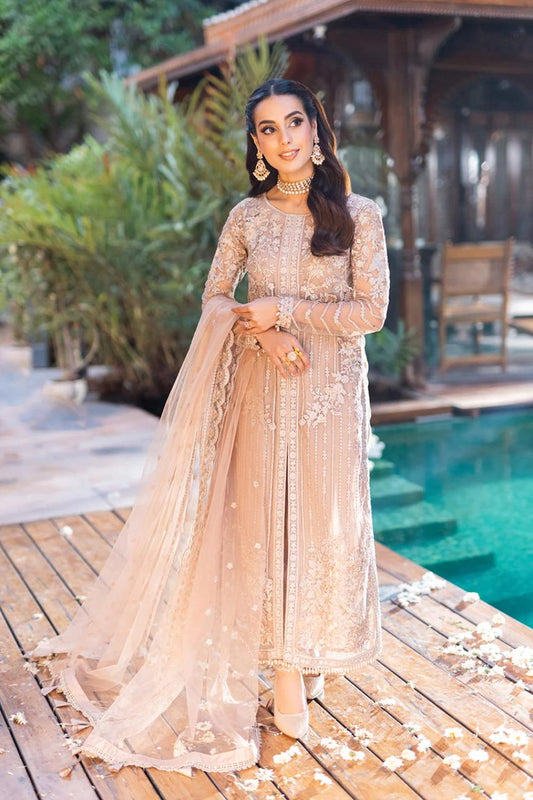 Pure Chiffon Majestic Embroidered Dress : CWS055