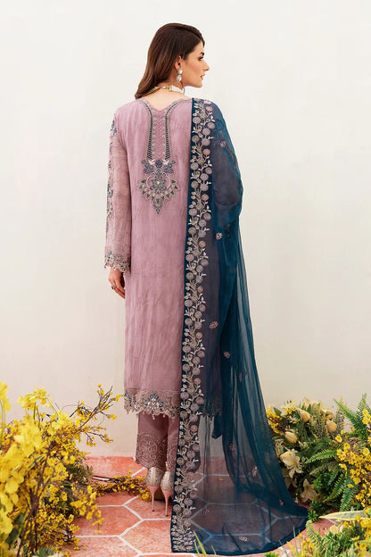Pure Chiffon Elegent Embroidered Dress : WW103