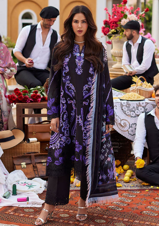 Pure Lawn Elegent Chickenkari Dress - LL105