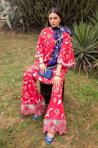 Pure Lawn Digital Embroidered Dress - LL109
