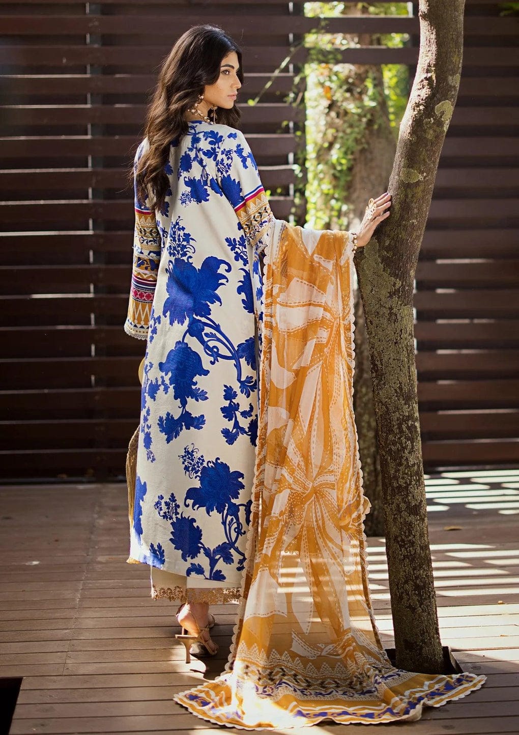 Pure Lawn Digital Embroidered Dress - LL112