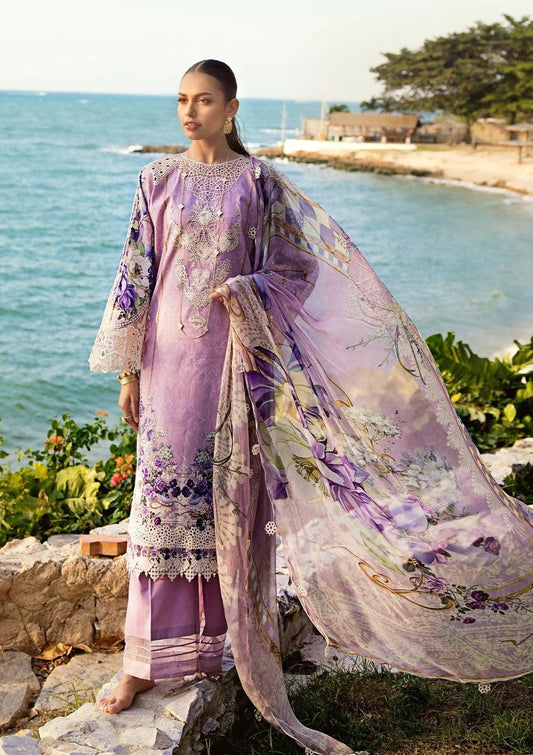 Pure Lawn Digital Embroidered Dress - LL114