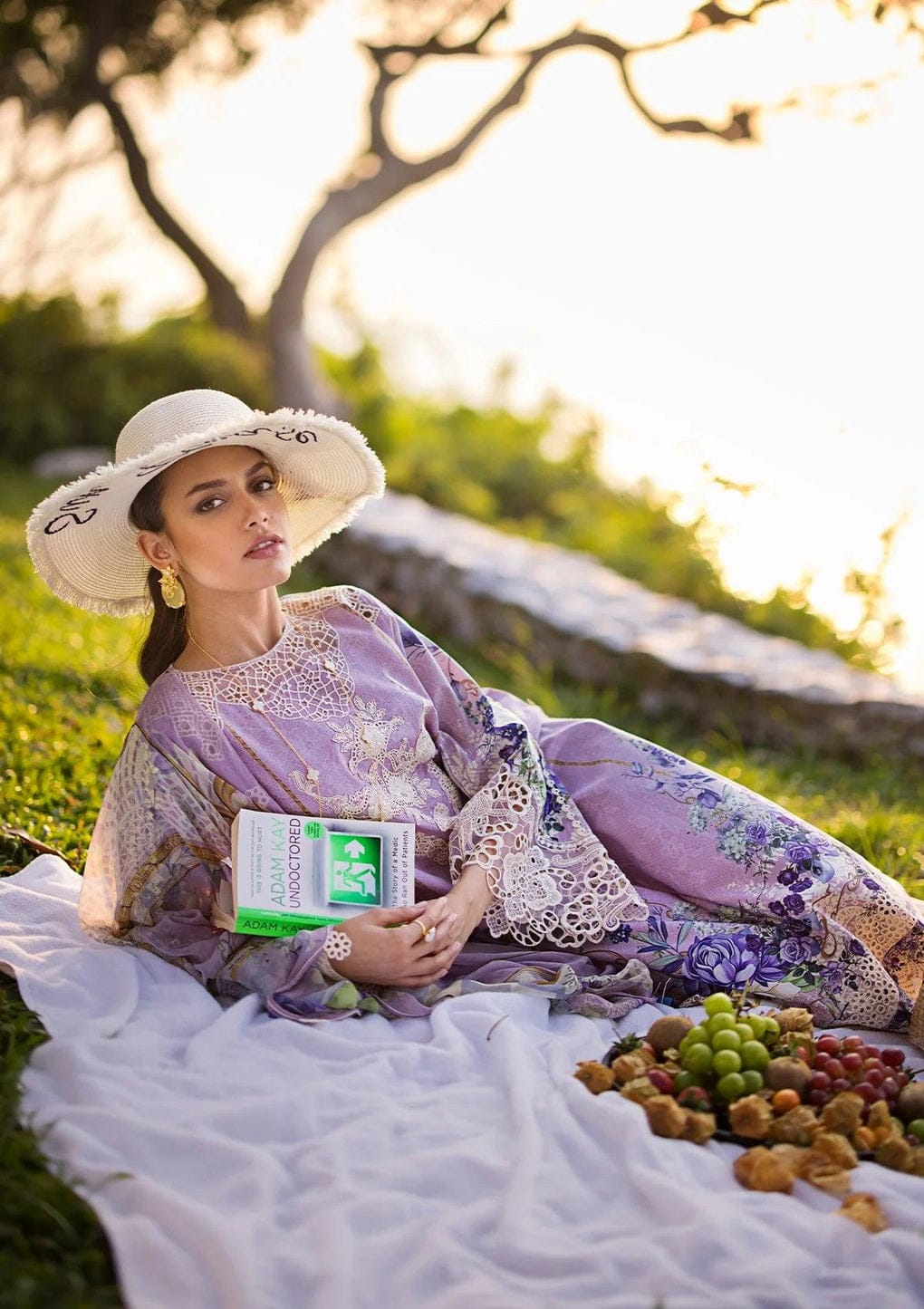 Pure Lawn Digital Embroidered Dress - LL114