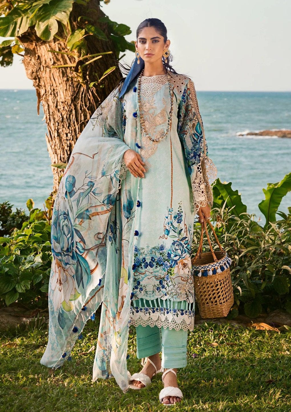 Pure Lawn Digital Embroidered Dress - LL115