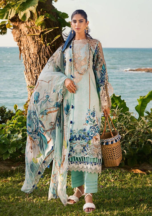 Pure Lawn Digital Embroidered Dress - LL115