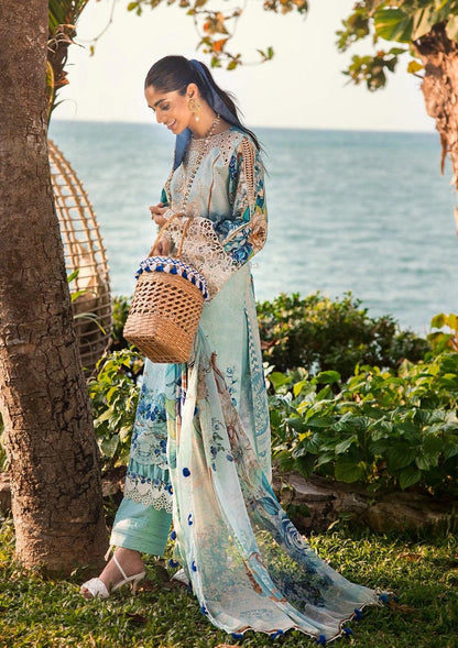 Pure Lawn Digital Embroidered Dress - LL115