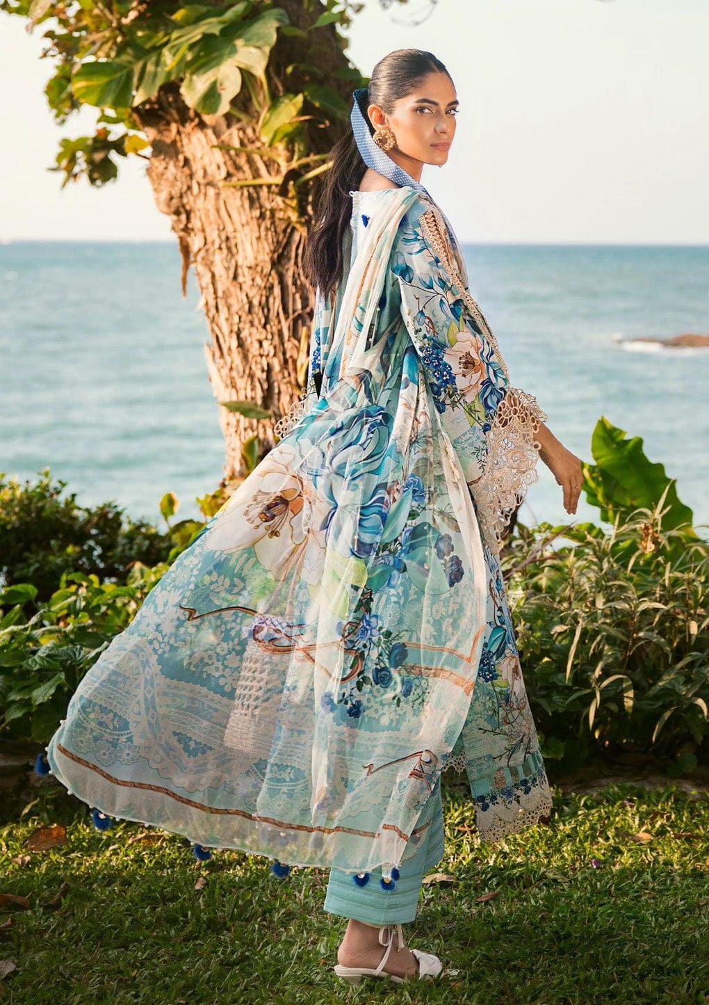 Pure Lawn Digital Embroidered Dress - LL115