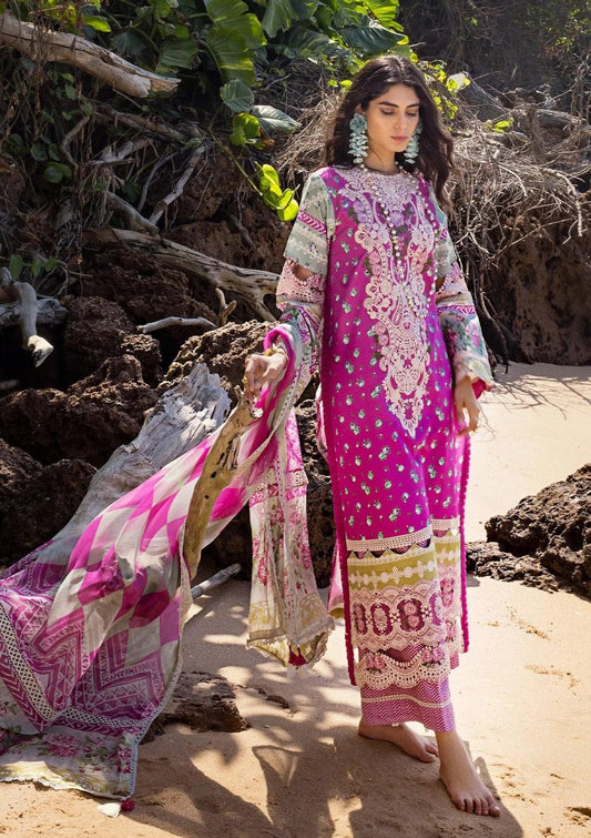 Pure Lawn Digital Embroidered Dress - LL117