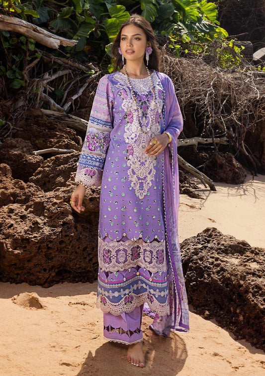 Pure Lawn Digital Embroidered Dress - LL118