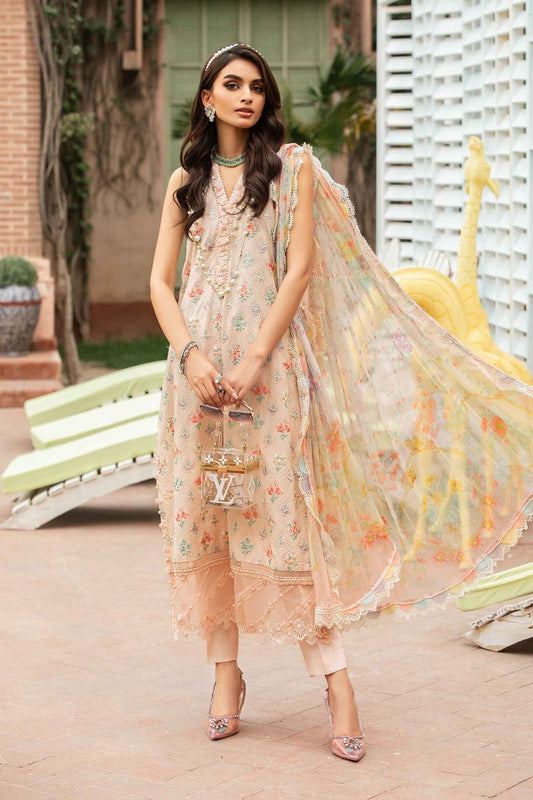 Pure Lawn Digital Embroidered Dress - LL120