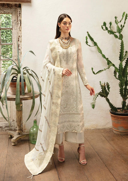 Pure Chiffon Wedding Embroidered Dress : WW118