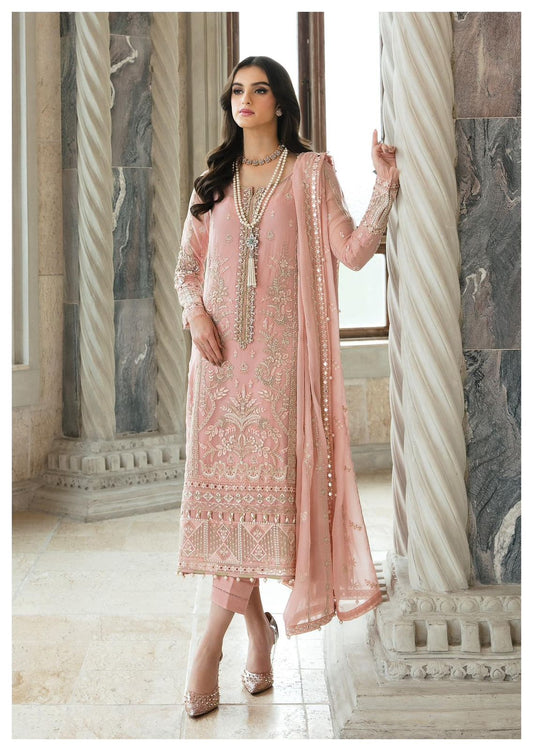 Pure Chiffon Wedding Embroidered Dress : WW120