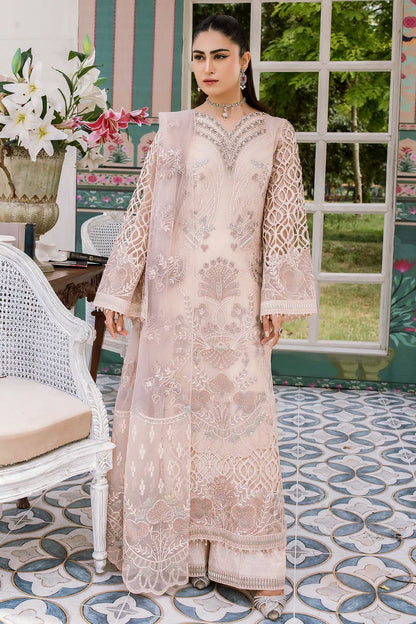 Pure Chiffon Heavy Embroidered Dress : WW120