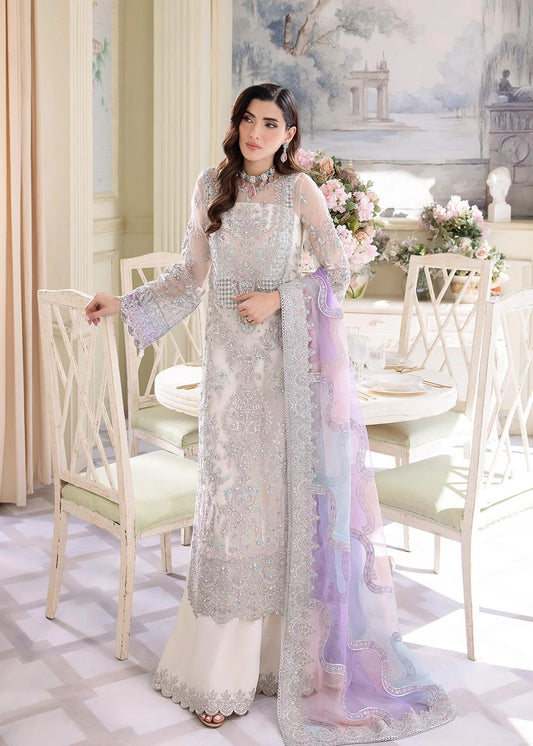 Pure Chiffon Embroidered Wedding Dress : WW129