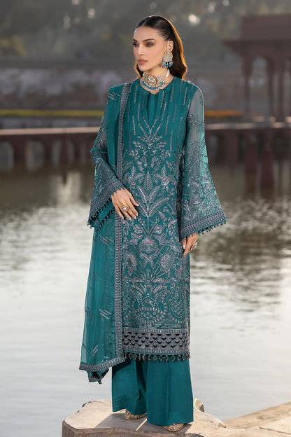 Pure Chiffon Majestic Embroidered Dress : PW191