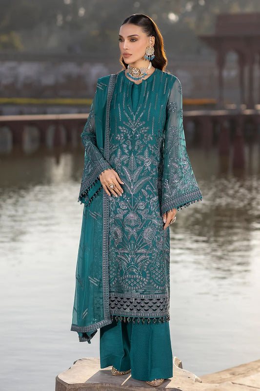 Pure Chiffon Majestic Embroidered Dress : PW191