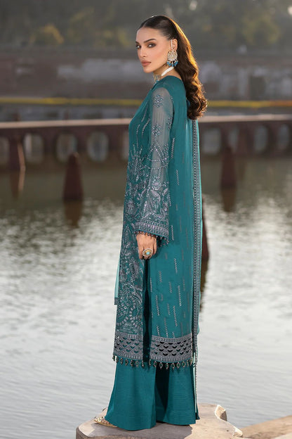 Pure Chiffon Majestic Embroidered Dress : PW191