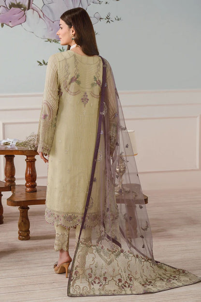 Pure Chiffon Elegant Embroidered Dress : PW186