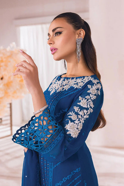 Pure Chiffon Elegant Embroidered Dress : PW203