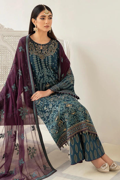Pure Chiffon Majestic Embroidered Dress - WW286