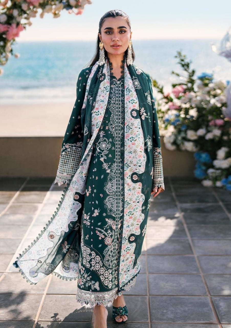Pure Lawn Zinc Embroidered Dress - LL265