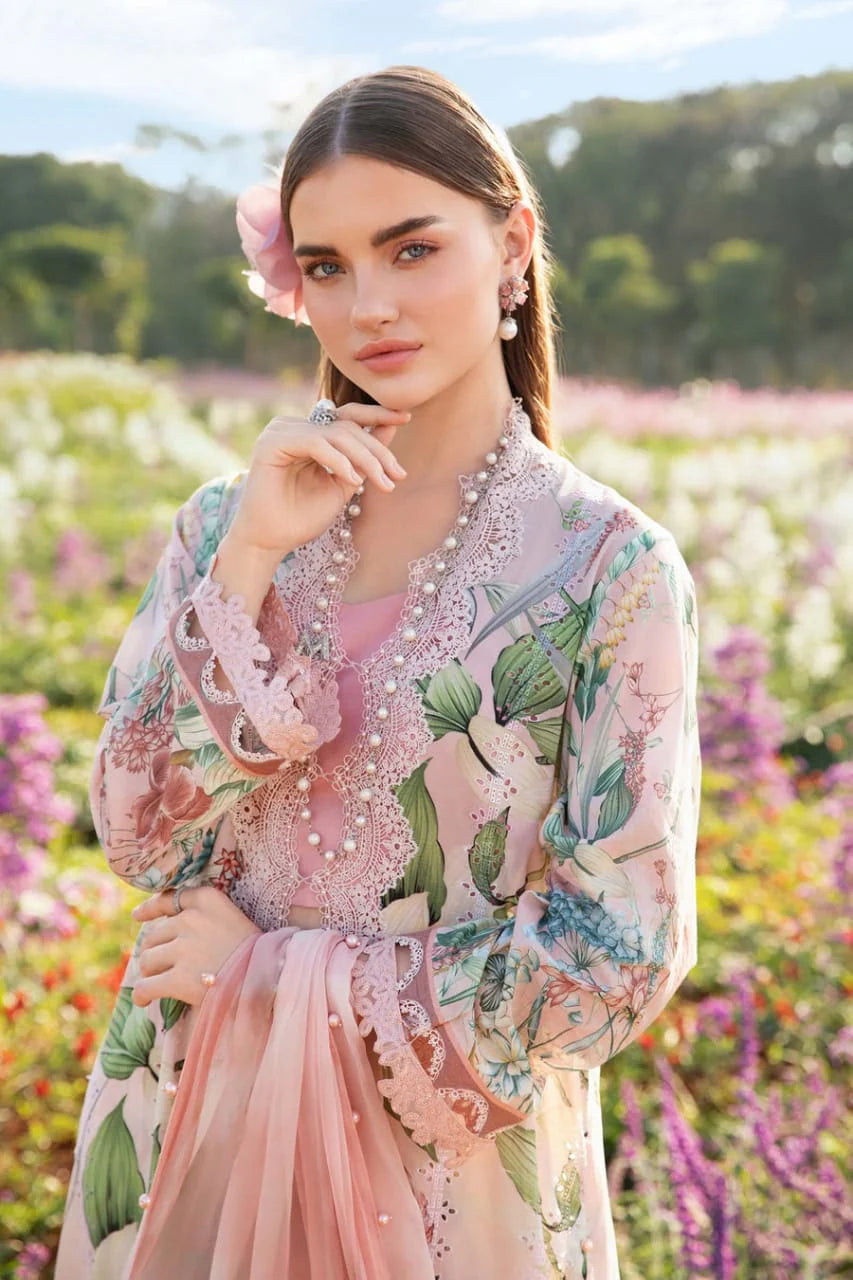 Pure Lawn Digital Embroidered Dress - LL233