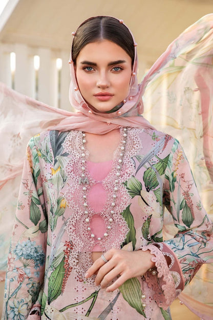 Pure Lawn Digital Embroidered Dress - LL233
