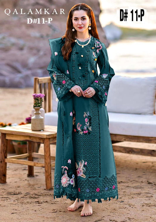 Pure Lawn Zinc Embroidered Dress - LL240