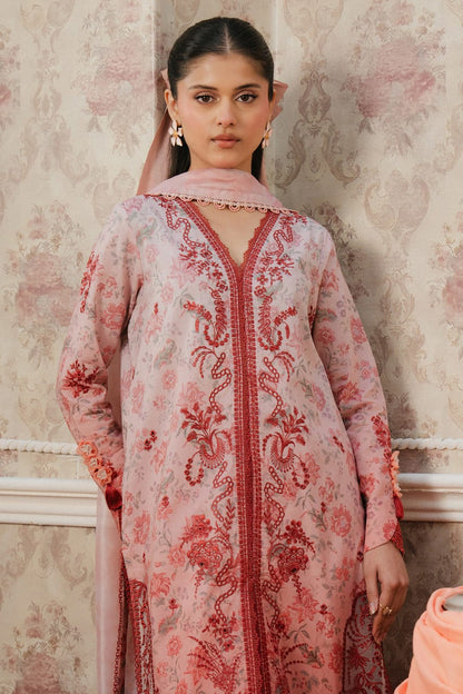 Pure Lawn Pink Embroidered Dress - LL250