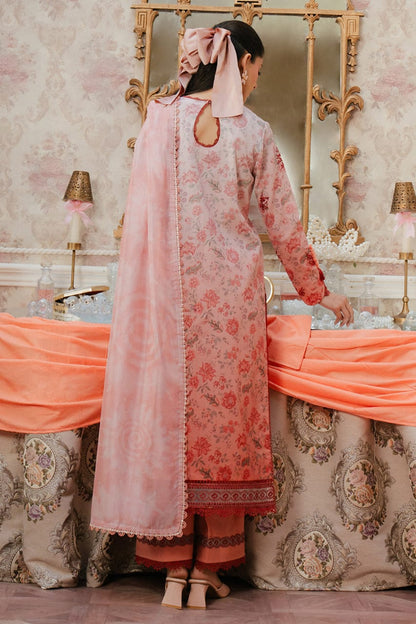 Pure Lawn Pink Embroidered Dress - LL250