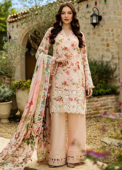 Pure Lawn Peach Embroidered Dress : LL287