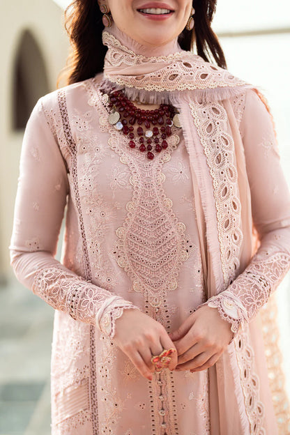 Pure Lawn Tea Rose Chickenkari Dress - LL249