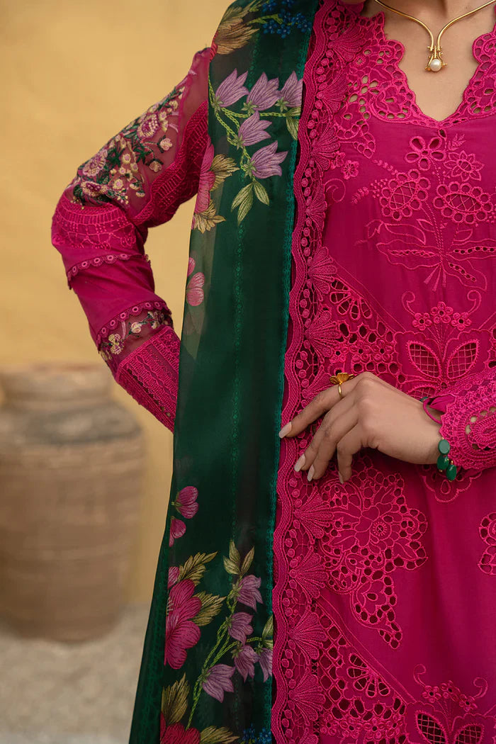 Pure Lawn Pink Embroidered Dress - LL249