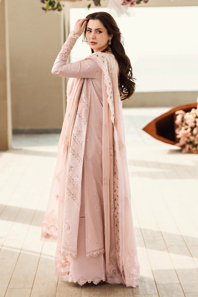 Pure Lawn Tea Rose Chickenkari Dress - LL249