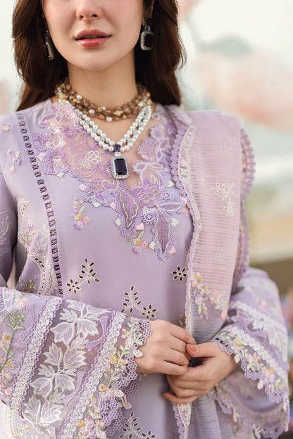 Pure Lawn Lilac Chickenkari Dress : WW279