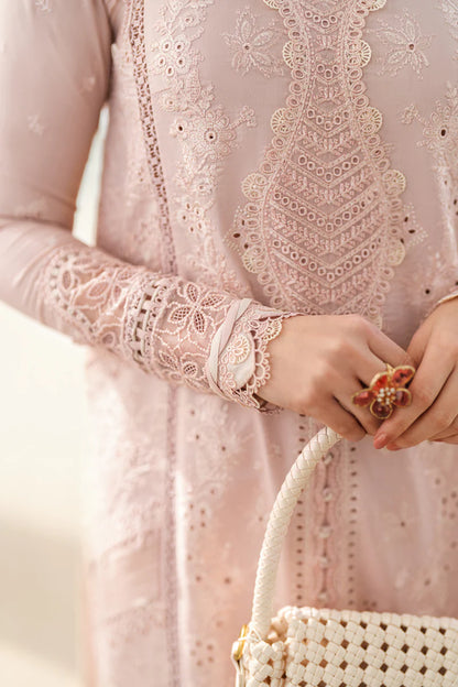 Pure Lawn Tea Rose Chickenkari Dress - LL249